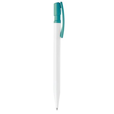 Toppoint Nash hardcolour ballpoint - White / Turquoise
