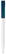 Toppoint Nash solid-colour ballpoint pen - White / Dark Blue