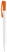 Toppoint Nash solid-colour ballpoint pen - White / Orange