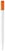 Toppoint Nash solid-colour ballpoint pen - White / Orange