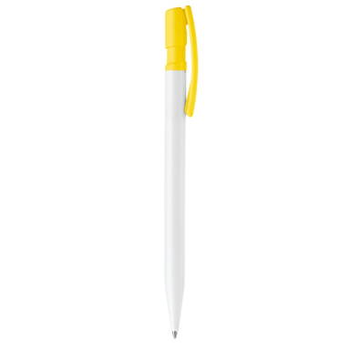 Toppoint Nash hardcolour ballpoint - White / Yellow
