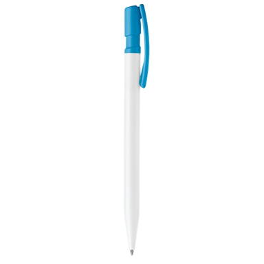 Toppoint Nash hardcolour ballpoint - White / Light Blue