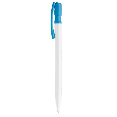 Toppoint Nash hardcolour ballpoint - White / Light Blue