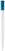Toppoint Nash solid-colour ballpoint pen - White / Royal Blue