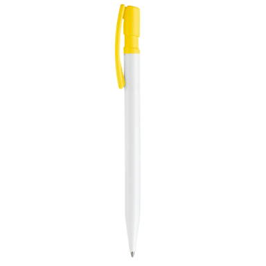 Toppoint Nash hardcolour ballpoint - White / Yellow