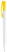 Toppoint Nash solid-colour ballpoint pen - White / Yellow