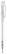 Toppoint Nash transparant balpen - Transparant / Wit