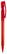 Toppoint Nash transparant balpen - Transparant / Rood