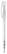 Toppoint Nash transparant balpen - Transparant / Wit