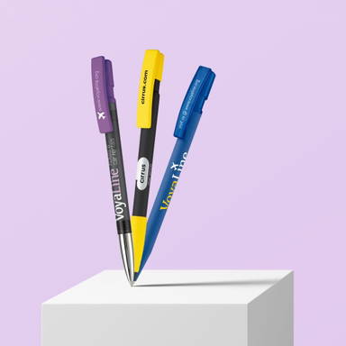 Stylo bille Toppoint Nash soft touch - Bleu