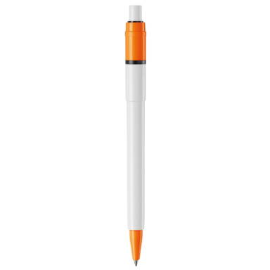 Stilolinea Baron balpen - Wit / Oranje