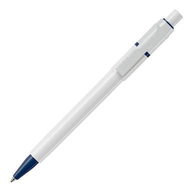 Stilolinea Baron hardcolour ballpoint pen - White / Dark Blue