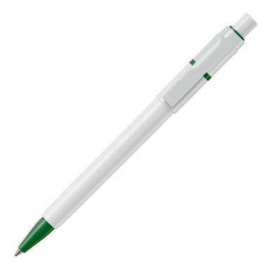 Stilolinea Baron hardcolour ballpoint pen - White / Green