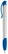 Toppoint Apollo grip hardcolour balpen  - Wit / Koningsblauw