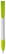 Toppoint Apollo grip hardcolour balpen  - Wit / Lichtgroen
