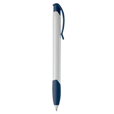 Stylo grip Apollo hardcolour Toppoint - Blanc / Bleu foncé