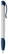 Toppoint Apollo grip hardcolour balpen  - Wit / Donkerblauw