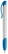 Toppoint Apollo grip hardcolour balpen  - Wit / Blauw