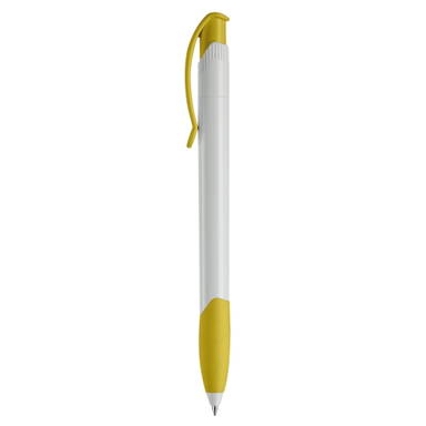 Stylo grip Apollo hardcolour Toppoint - Blanc / Jaune
