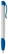 Toppoint Apollo grip hardcolour balpen  - Wit / Koningsblauw