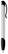 Toppoint Apollo grip hardcolour balpen  - Wit / Zwart