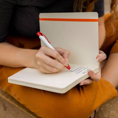 Stylo grip Apollo hardcolour Toppoint - Blanc / Rouge
