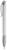 Toppoint Apollo grip hardcolour balpen  - Wit / Zilver