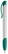 Toppoint Apollo grip hardcolour balpen  - Wit / Turquoise