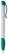Toppoint Apollo grip hardcolour balpen  - Wit / Turquoise