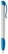 Toppoint Apollo grip hardcolour balpen  - Wit / Blauw