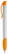 Toppoint Apollo grip hardcolour balpen  - Wit / Oranje
