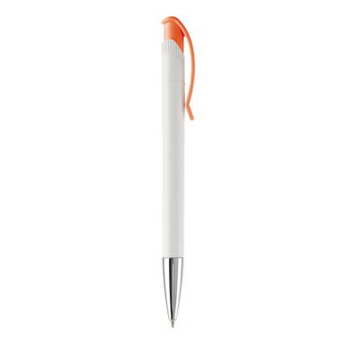Stylo métal Toppoint Apollo hardcolour - Blanc / Orange