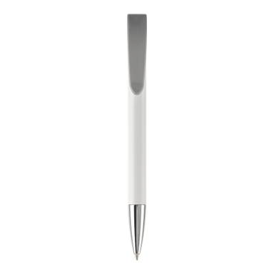 Stylo métal Toppoint Apollo hardcolour - Blanc / Argent