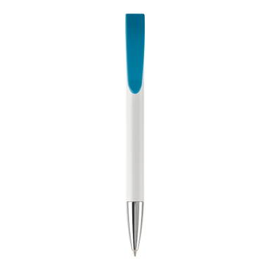 Stylo métal Toppoint Apollo hardcolour - Blanc / Bleu