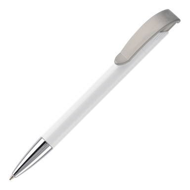 Stylo métal Toppoint Apollo hardcolour - Blanc / Argent