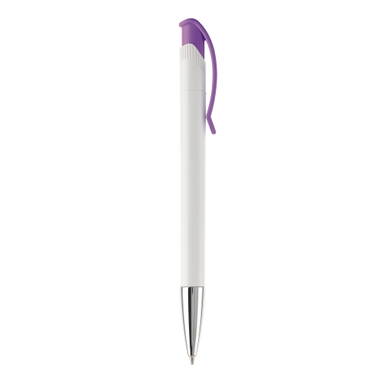 Stylo métal Toppoint Apollo hardcolour - Blanc / Violet