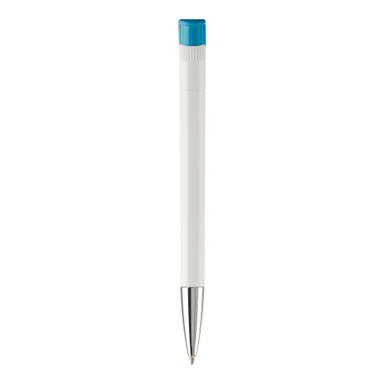 Stylo métal Toppoint Apollo hardcolour - Blanc / Turquoise