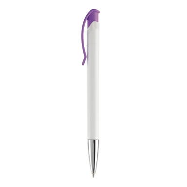 Stylo métal Toppoint Apollo hardcolour - Blanc / Violet