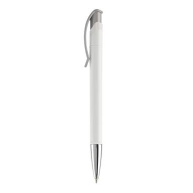 Stylo métal Toppoint Apollo hardcolour - Blanc / Argent