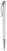 Toppoint Apollo hardcolour metal balpen - Wit / Zilver
