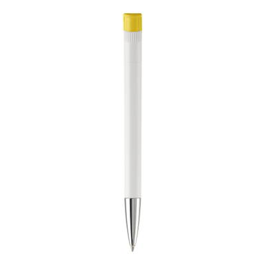 Stylo métal Toppoint Apollo hardcolour - Blanc / Jaune