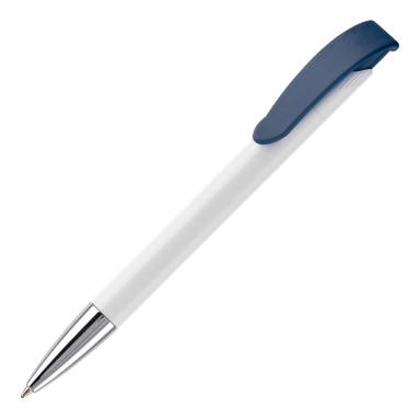 Stylo métal Toppoint Apollo hardcolour - Blanc / Bleu foncé