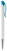 Toppoint Apollo hardcolour metal balpen - Wit / Turquoise