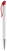 Toppoint Apollo hardcolour metal balpen - Wit / Rood