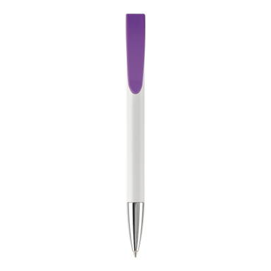 Stylo métal Toppoint Apollo hardcolour - Blanc / Violet