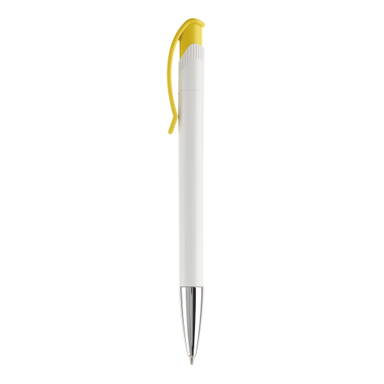Stylo métal Toppoint Apollo hardcolour - Blanc / Jaune
