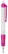 Stilolinea Vegetal Pen Clear transparant balpen - Ecru / Roze