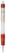Stilolinea Vegetal Pen Clear transparant balpen - Ecru / Rood