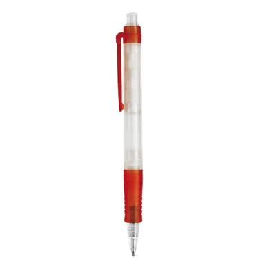 Stilolinea Vegetal Pen Clear transparent Kugelschreiber - Ecru / Rot
