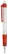 Stilolinea Vegetal Pen Clear transparant balpen - Ecru / Rood